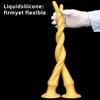 Women's Extra Long Gold Silicone Soft Extra Long Whip Extra Long Rear Anal Plug Strip Anal Expansion Masturbator