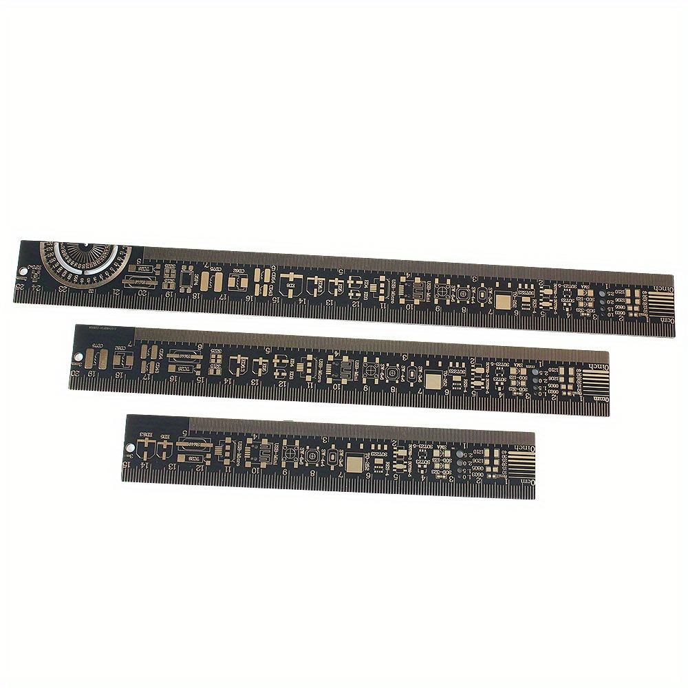 1/3 st: Multifunktionell B-skala PCB-linjal med enheter - Idealisk för ingenjörer, elektronikentusiaster och DIY-projekt 15/20/25CM