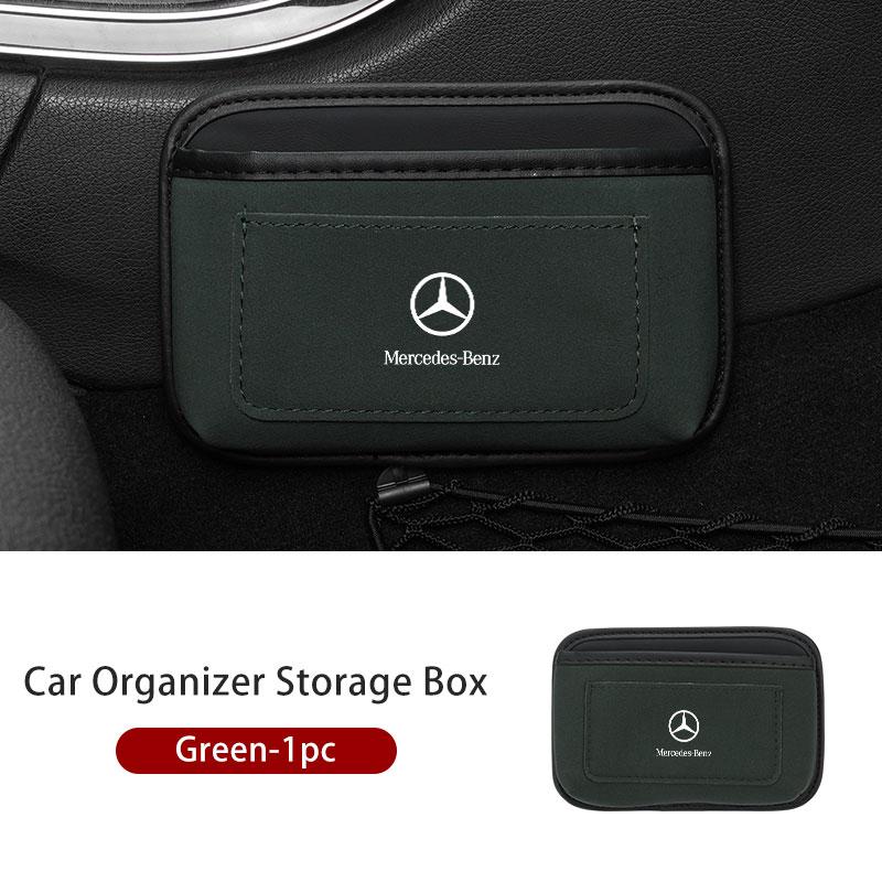 CRS1 Car Storage Pocket Sticky Side Door Hanging Phone Purse Box For Mercedes Benz W202 W212 W126 W140 W168 W177 CLS GLE GLC GLS CLA