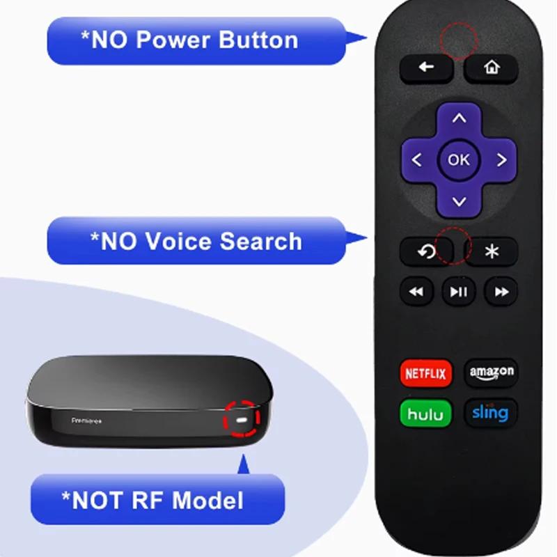 RC680 Remote Control Replacement For Roku Express Premiere Box Play 1 2 3 4 Not Compatible With Any Stick Or TV Device Accessory