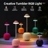 Rechargeable Table Decoration Lamp with Remote Control Atmosphere Desk Light RGB Touch Control Room Bedside Lamp Home Use