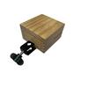 Solid Wood Bangzi Percussion Block with Cowbell Attachment