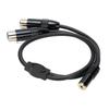 3,5 mm Buchse auf Dual XLR Buchse Kabel 0,5 m Länge 3,5 mm 1/8 Zoll AUX auf XLR Unsymmetrischer Y-Splitter Ka