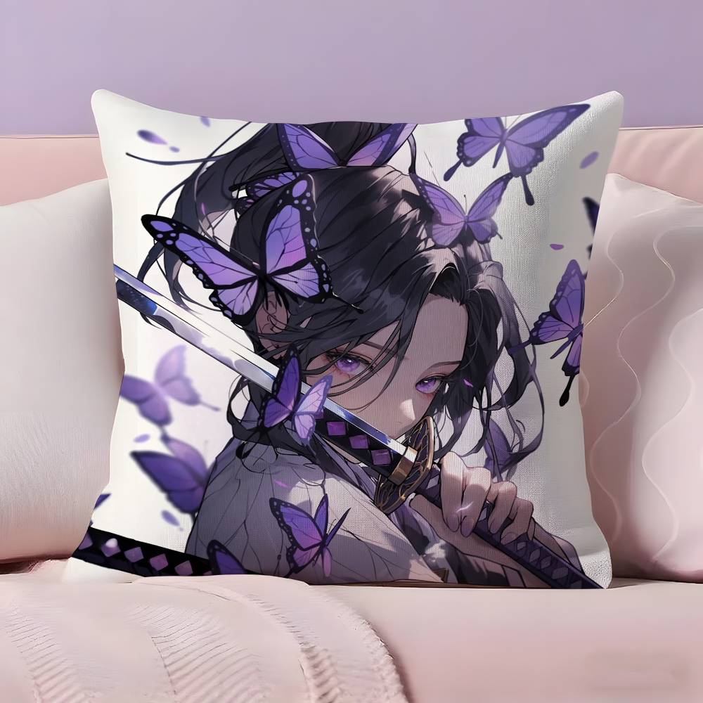 Hot Anime D-Demon-S Slayer Pillow Case Pillowcase Ultra Soft Skin Friendly Fabric Cloud Like Comfort & Concealed Zipper