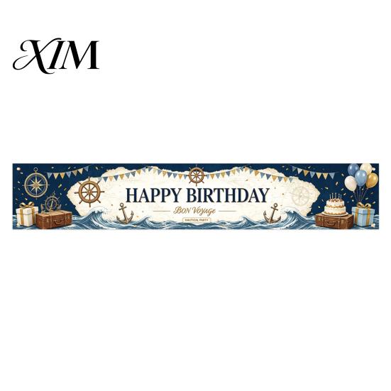 Outdoor Foto Hintergrund Großes Happy Birthday Hof Banner Schild, 70 x 15 Zoll Dekoration Kulisse für Jungen Mädchen Partyzubehör Wandbehang Innen
