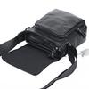 Premium Black Genuine Leather Cowhide Crossbody Bags Casual Messenger Shoulder Bag for Men Business Daily Bag