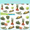 Realistic 7 Piece Vegetable Set Model Includes Spinach Carrot Corn Cabbage Onion Edamame Crafted From Durable Pvc