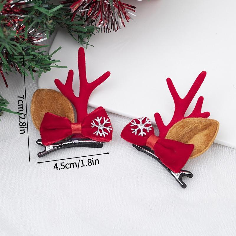 Christmas Hats Christmas Hairpin Decoration Party Headwear Cute Deer Headband Kawaii Hair Accessorie Navidad