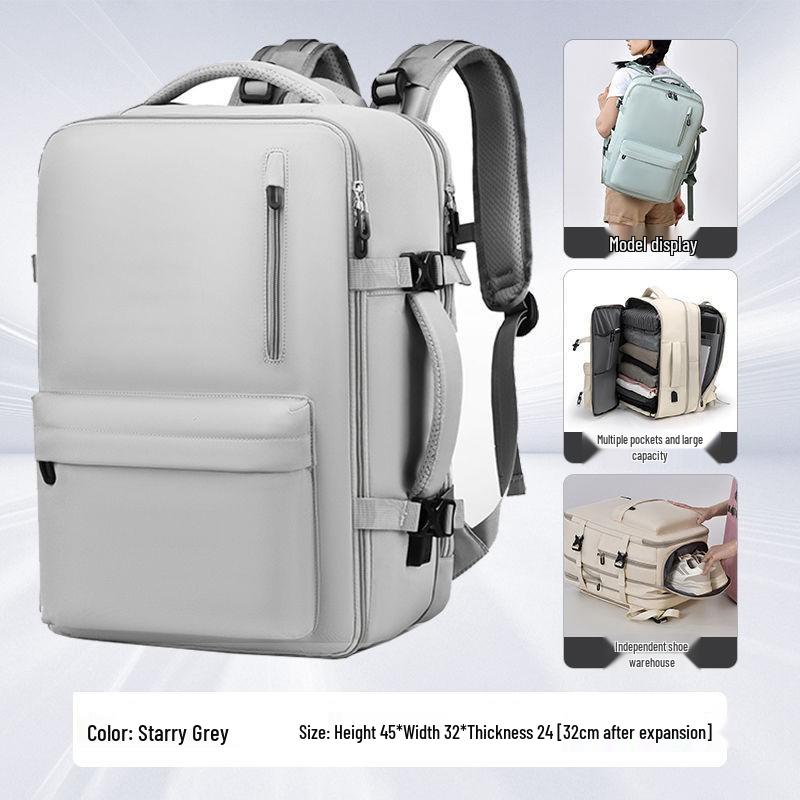 Wasserdichter Unisex-Rucksack mit hoher Kapazität für Reisen, Mode und Pendeln