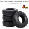 4 Pcs Rubber Tires 80 * 20mm RC Tires Upgrade Parts RC Soft Rubber Wheel Tires for 1:14 Tamiya Tractor Truck RC Car Part