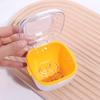 Sealed Orthodontic Retainer Storage Case Large Capacity Denture Soaking Cleaning Box  Travel