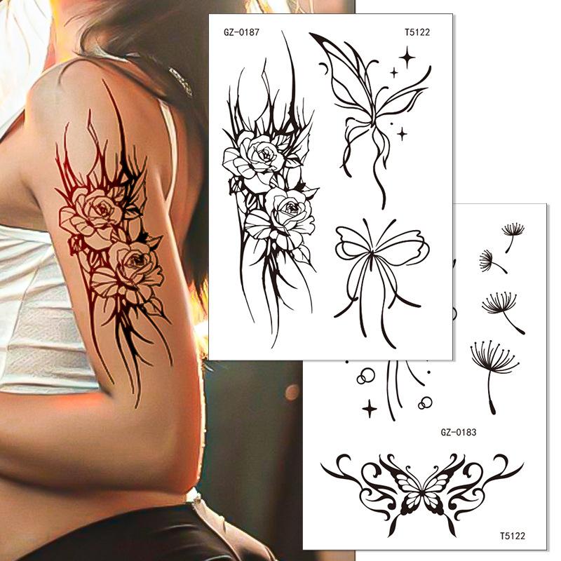 Herbal Tattoo Stickers Waterproof Temporary Tattoos Men And Women Lasting Juice Tattoo Stickers Tattoo
