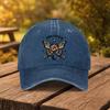 Dreamer Butterfly Rose Washed Baseball Cap Unisex Cotton Adjustable Outdoor Casual Hat