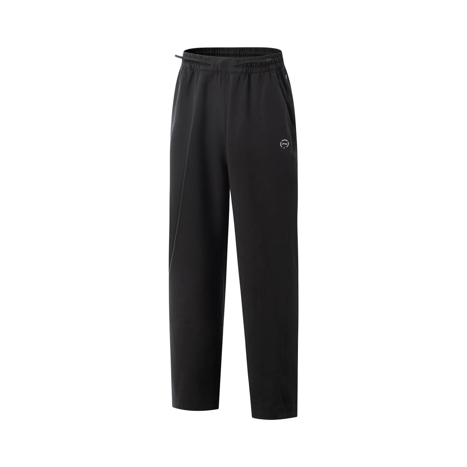 Teenagers Li Ning Knitted Sweatpants Overall Fitness Collection SS25 Black YKLV068-1 160