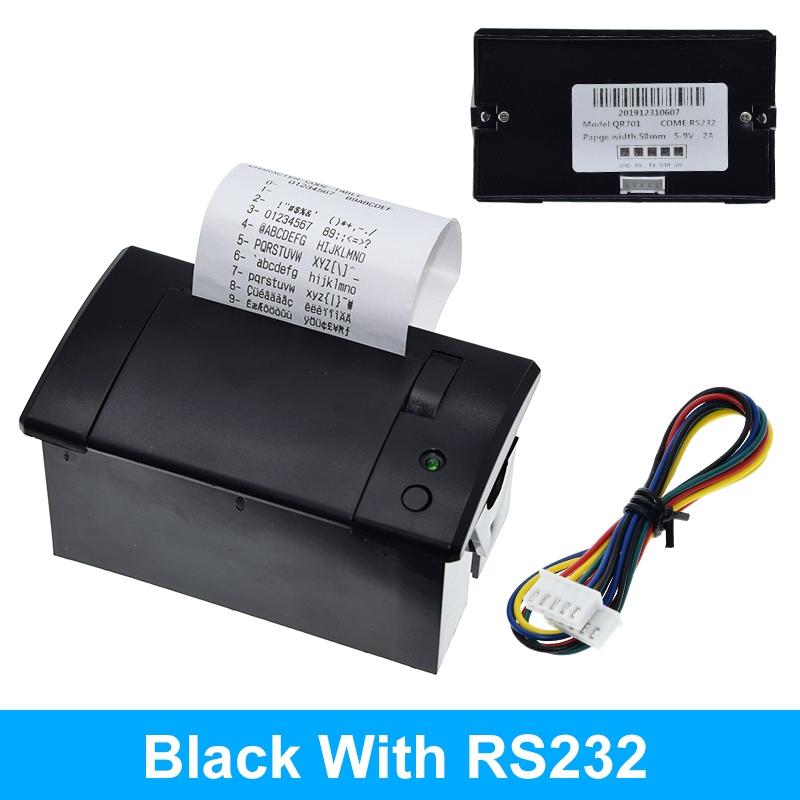 TZT 1/2/5pcs 58mm Mini Thermal Printer Embedded POS Receipt Tickets Printer With Interface RS232 / TTL Use With 5V-9V