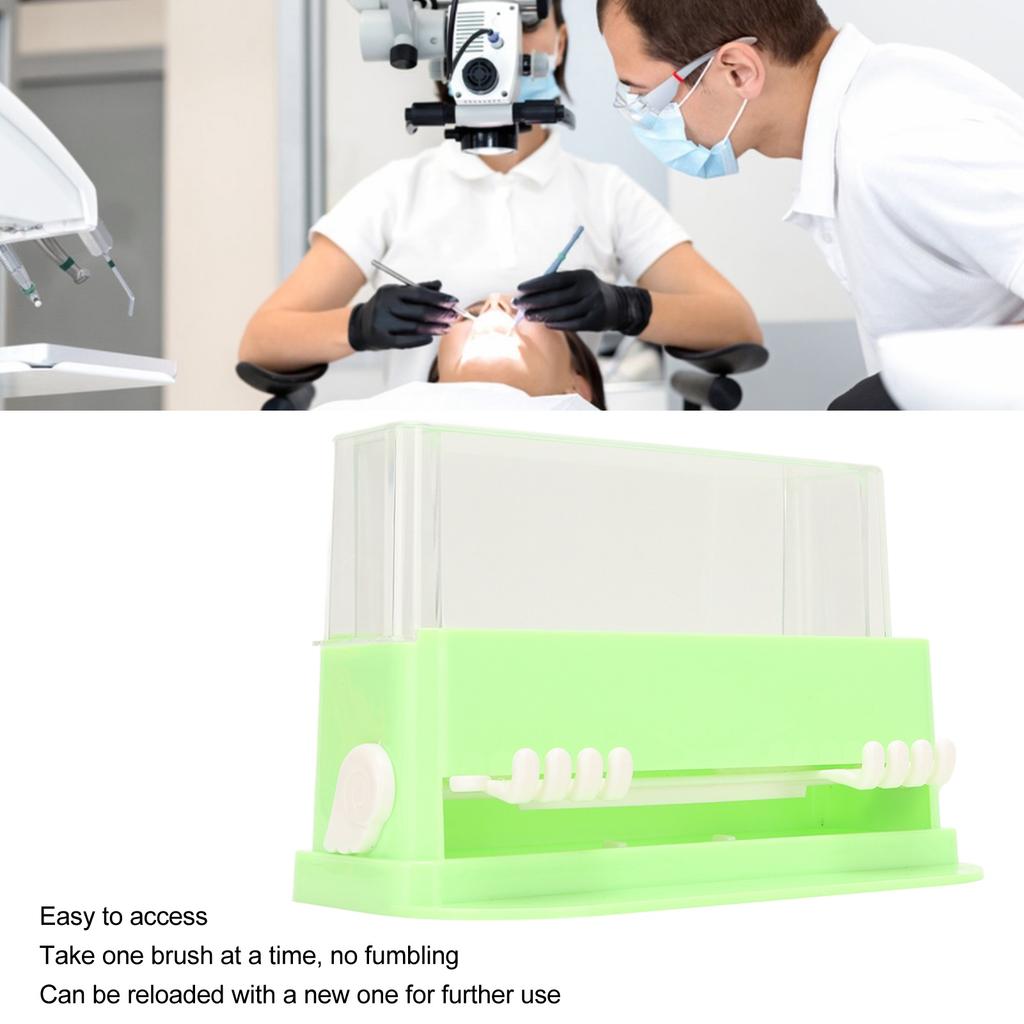 Dental Applicator Dispenser Compact Convenient Large Capacity Dental Cotton Tip Box