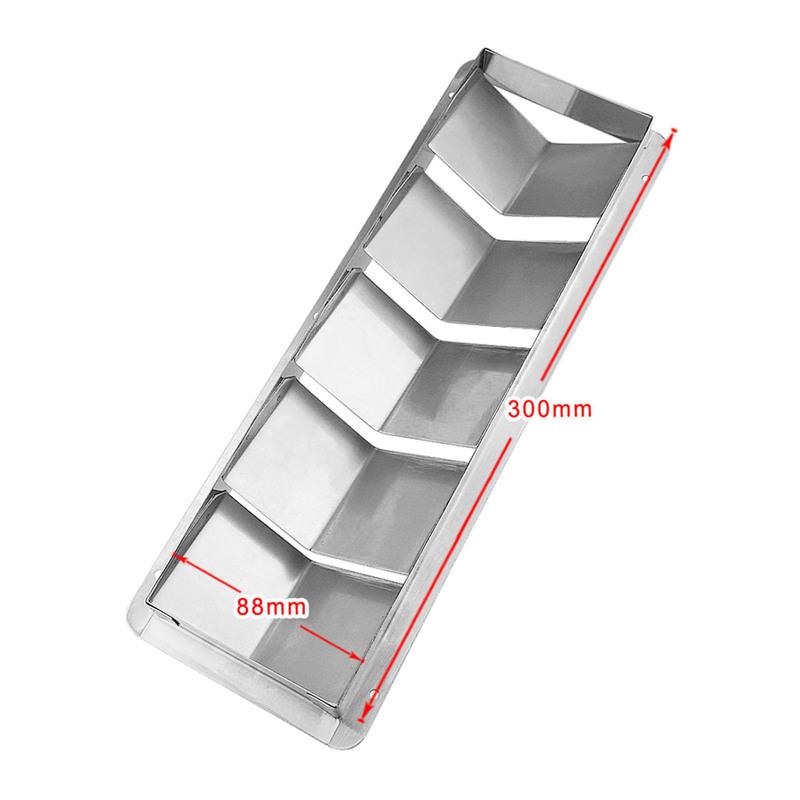 5 Slots 316 Stainless Steel Boat Marine Air Louver Vent Grille Ventilation Louvered Ventilator Grill Cover Boats Yachts Marine
