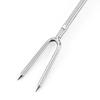 2Pcs Retractable BBQ Fork with V-Shaped Prongs Non-Slip Handle Stainless Steel Grilling Fork Portable Outdoor Cooking Tool for Camping Picnic Party