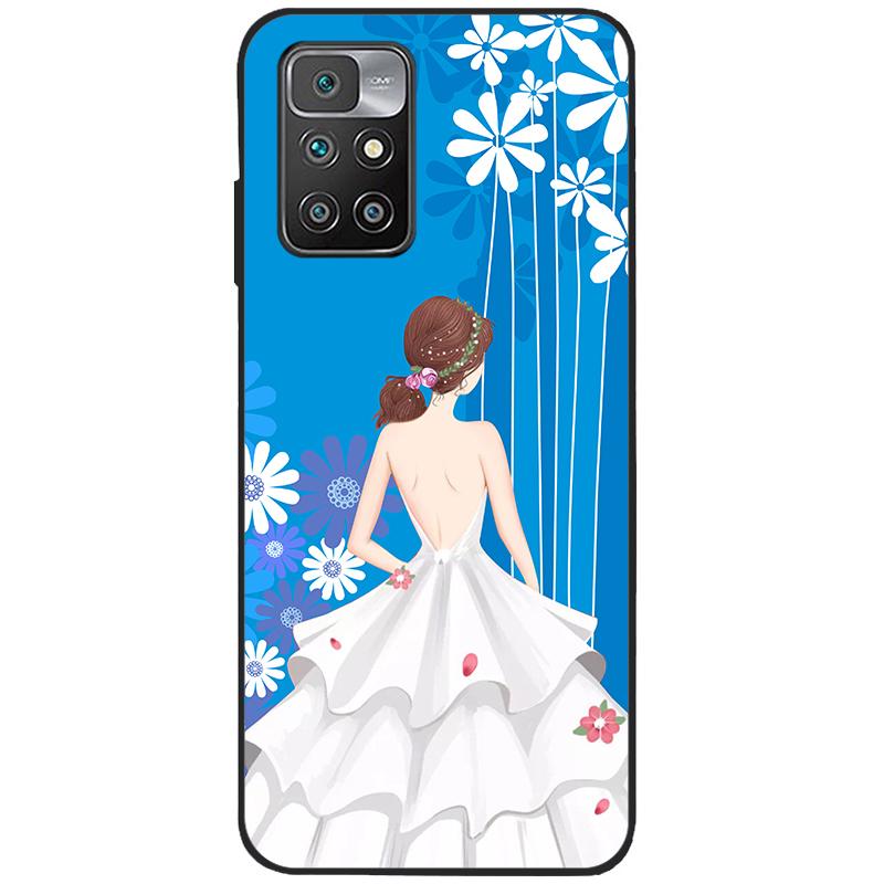 For Xiaomi Redmi 10 Case Silicone Soft TPU Back Cover For Xiaomi Redmi 10 Redmi10 Phone Cases Cute Painted Cover Shockproof Capa