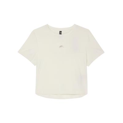 Casual Round Neck Short Sleeve T-Shirt Women Tops Han-Jade-White JI9806