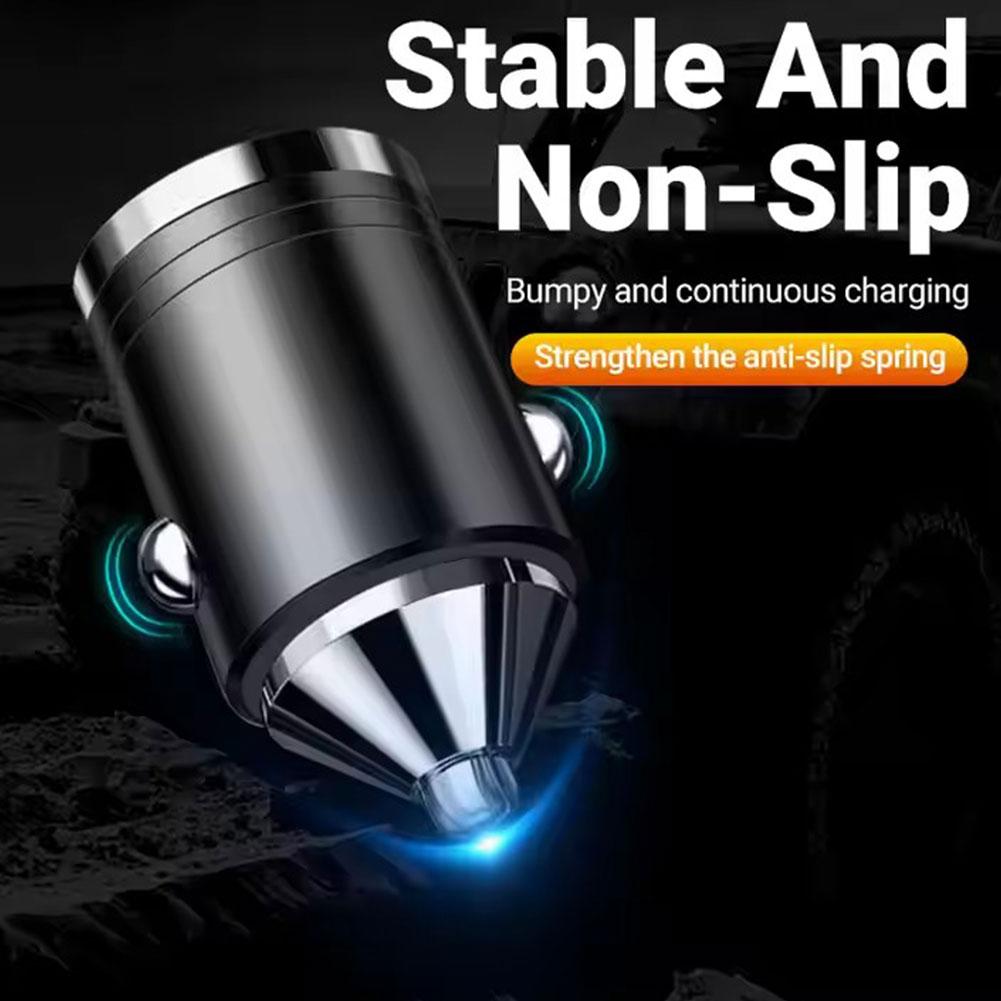 100W QC3.0 PD Mini Car Charger 12-24V Lighter Fast Charging Car USB Type C Charger for Xiaomi Samsung Huawei iPhone Power