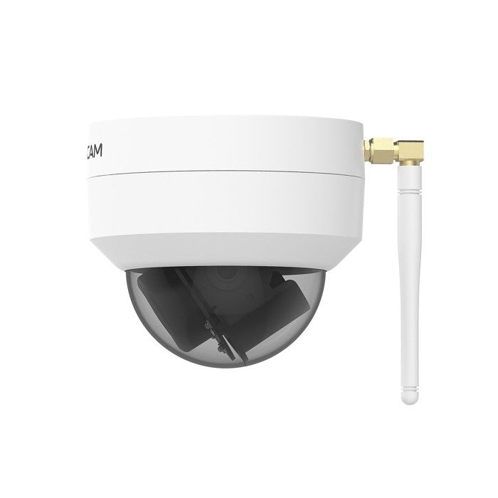 Caméra De Surveillance Foscam D4Z 4MP Dôme Blanc - Résolution 4MP - Vision Nocturne - Détection De Mouvement