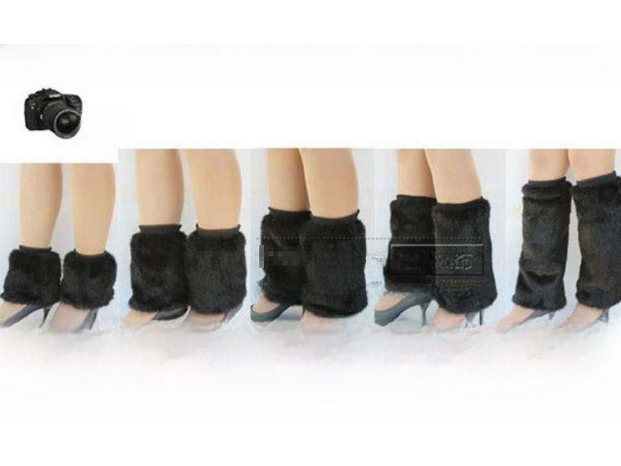 Women's Faux Fur Plush Boot Cuffs & Leg Warmers for Autumn/Winter