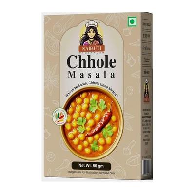 Nairuti Vyutpadan Chhole Masala 50g | Authentic Amritsari Style Chana Masala for Chhole, Chana, Chhole Chaat, Gravies & Curries