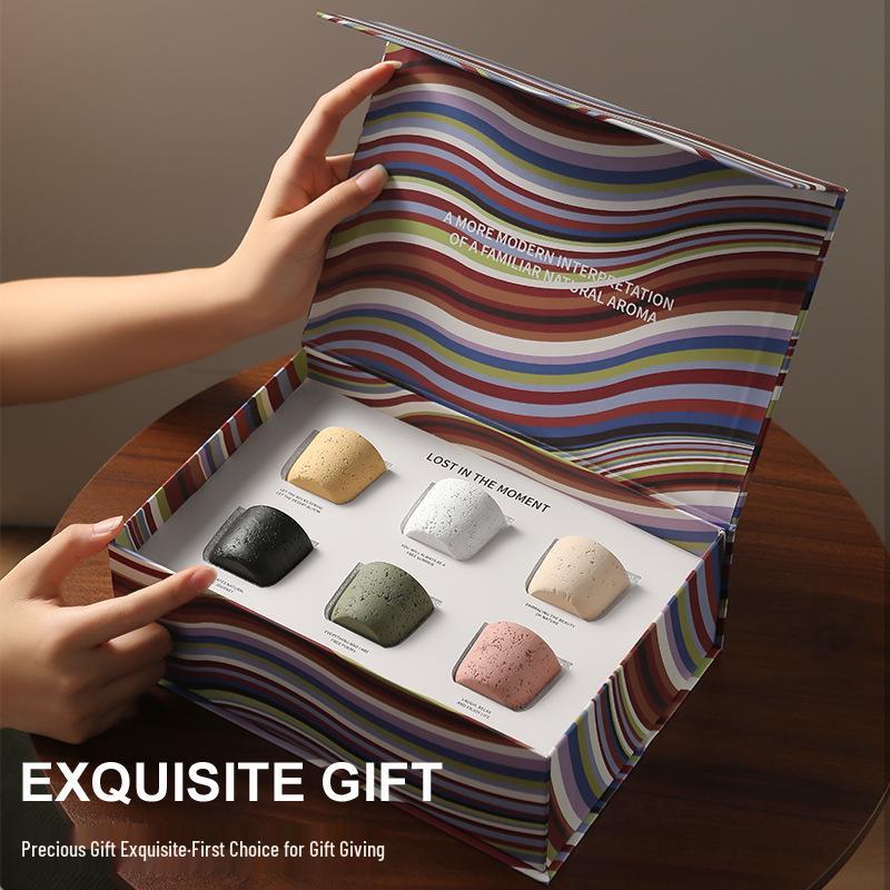 Ya Feng Rock Whisper Scented Candle & Diffuser Gift Set - Long-lasting Essential Oil Fragrance for Home