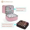 Double Layer Nail Polish Organizer Bag Large Capacity 30 Grids Essential Oil Storage Bag Handheld Makeup Bag Nail Care Tool