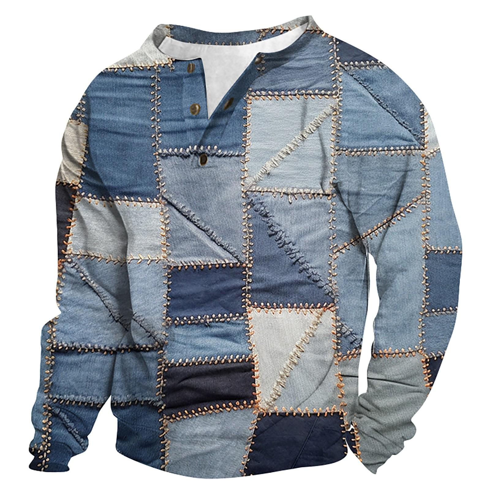 

Мужская уличная винтажная модная спортивная футболка с v-образным вырезом и длинным рукавом XXXL серый