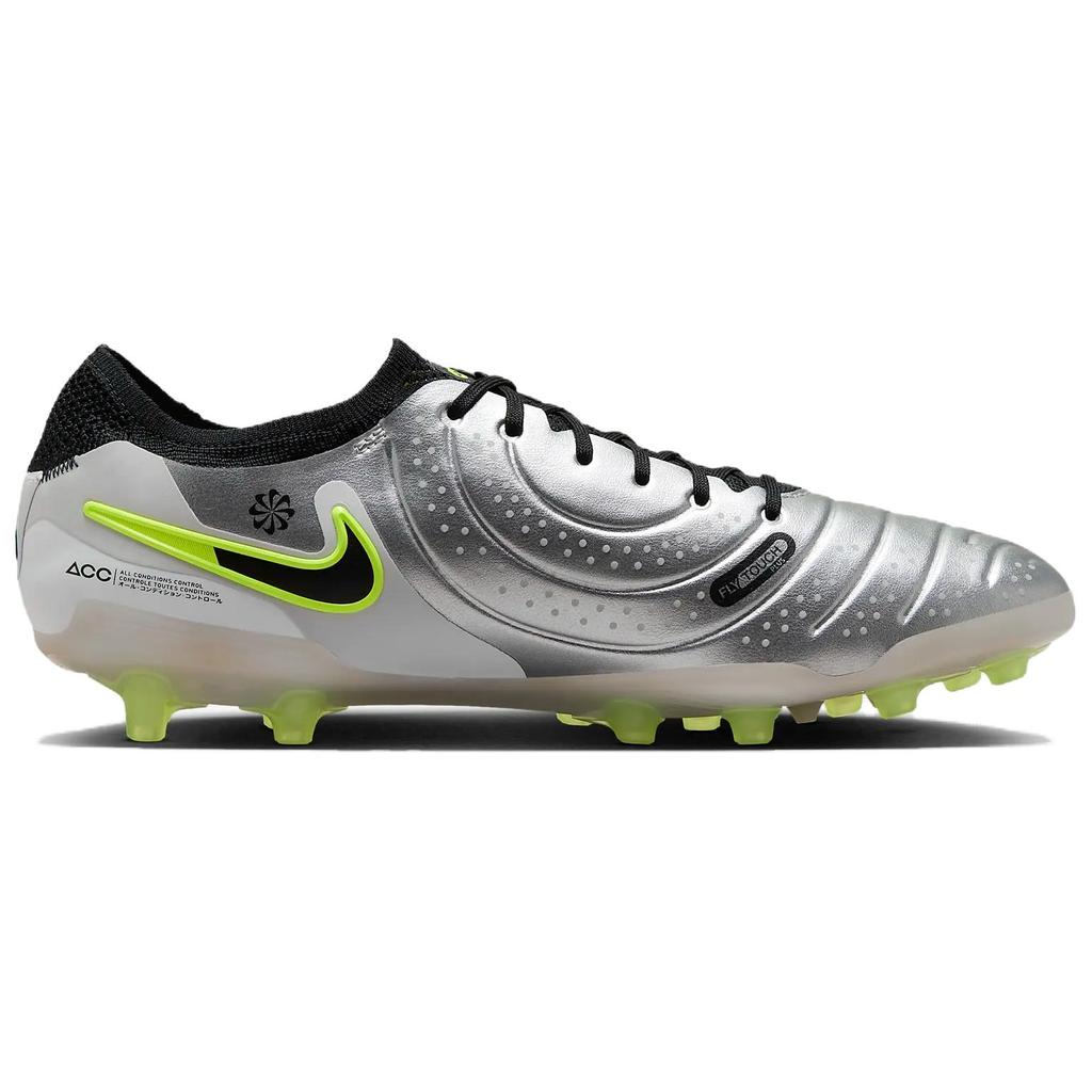 Nike Tiempo Legend 10 Elite AG Pro Metallic Silver Volt Black  DV4330-001