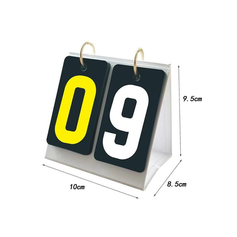 Placar de Mesa Flipper 2 Dígitos Placar Multiesportivo para Jogos de Equipe de Tênis