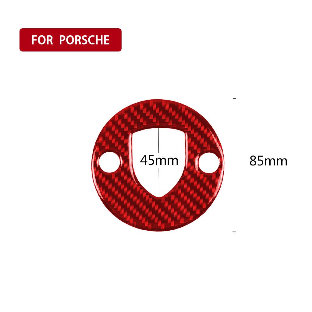 Adesivi In Fibra Di Carbonio Rossa Per Interni Auto - Compatibili Con Porsche Macan E Cayenne 2014-2019, Decorazioni E Accessori, Fai Da Te - 2