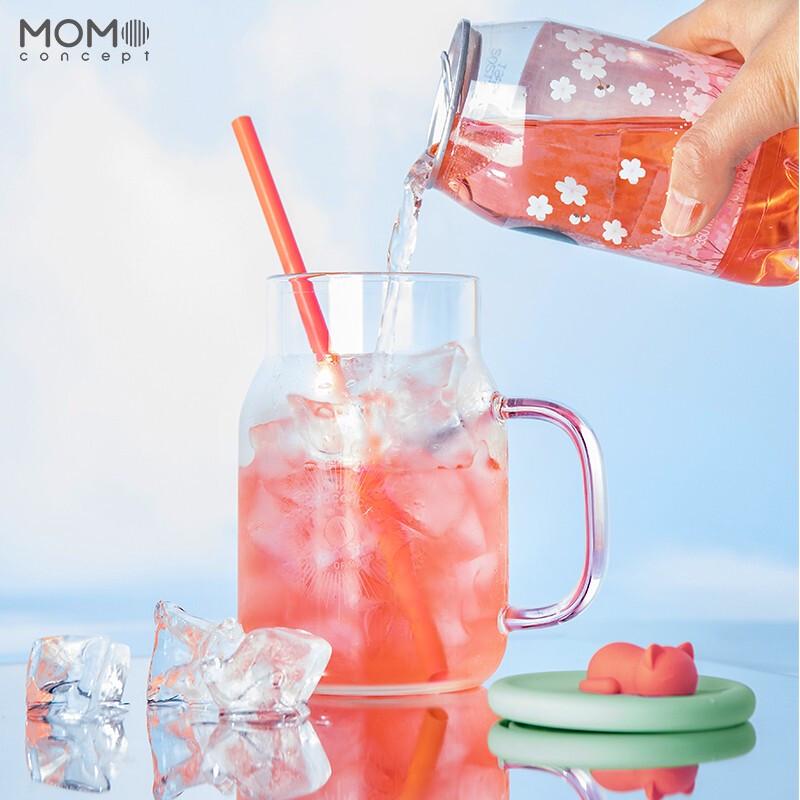 MOMOCONCEPT Coconut Series Double-Layer Glass Straw Tumbler