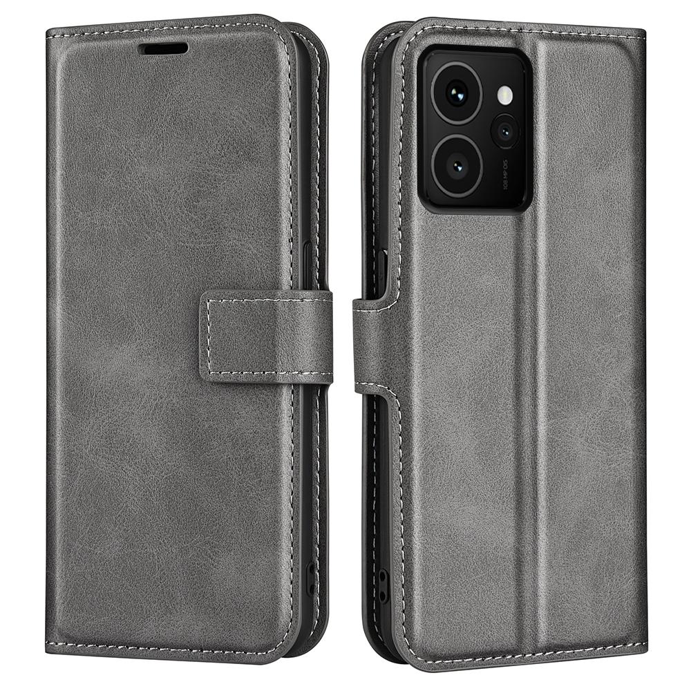 For HMD Skyline Stand Case Anti-Scratch Calf Texture Leather Phone Cover