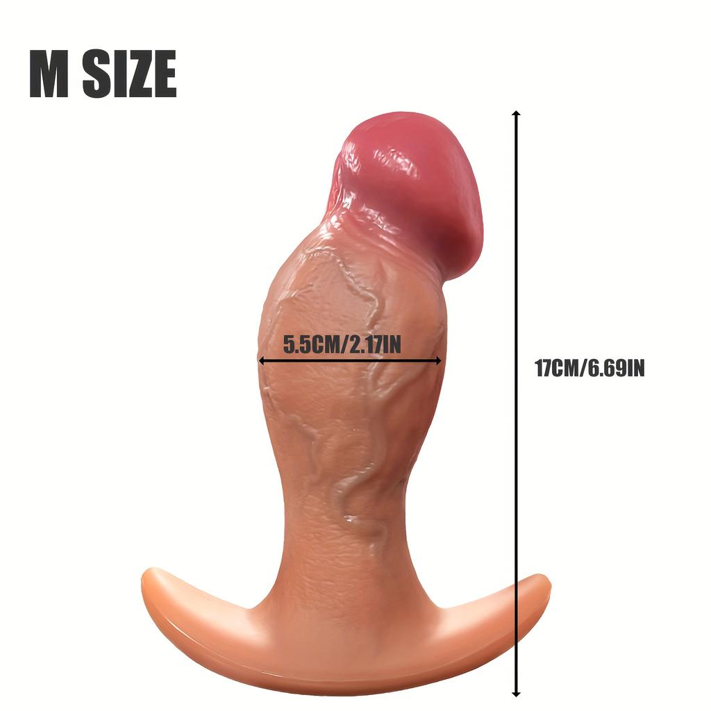 Realistic Big Glans Wearable Dildo Panty - Soft Liquid Silicone G-String Toy for Women & Couples, Hands-Free Pleasure, Durable & Sexy Design