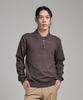ANALOG MOOD Semi-Collar Neck Knit (Charcoal)
