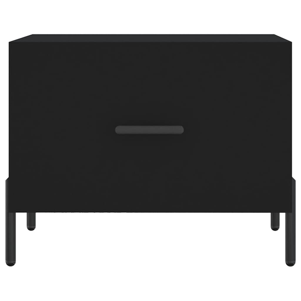  Coffee Table, Black, 50x50x40 Cm, Wood-based Material