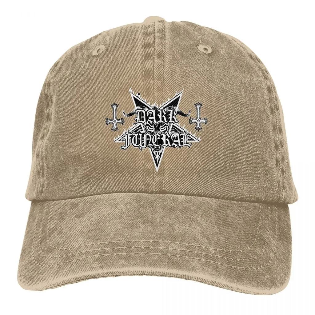 DARK FUNERAL Baseballkappe mit Baphomet-Logo, modische Trucker-Mütze für den Sommer, Herren, Erwachsene, Jagd- und Camping-Design