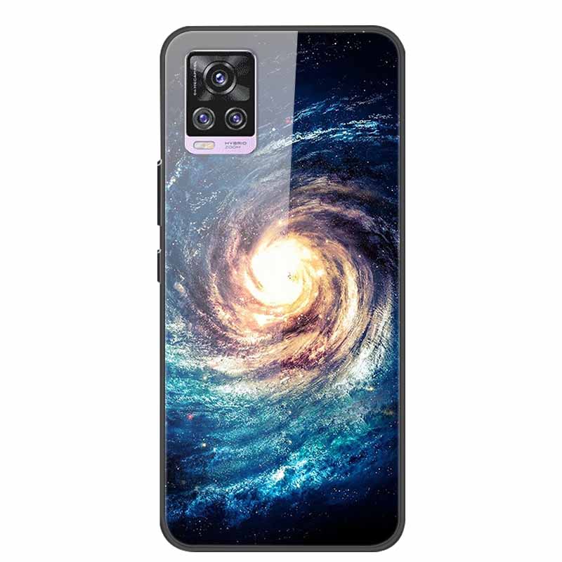 For Vivo V20 Pro Phone Case V 20 Pro Soft Bumper Tempered Glass Hard Back Covers Cases For Vivo V20 Pro Case 6.44" Coque Fundas