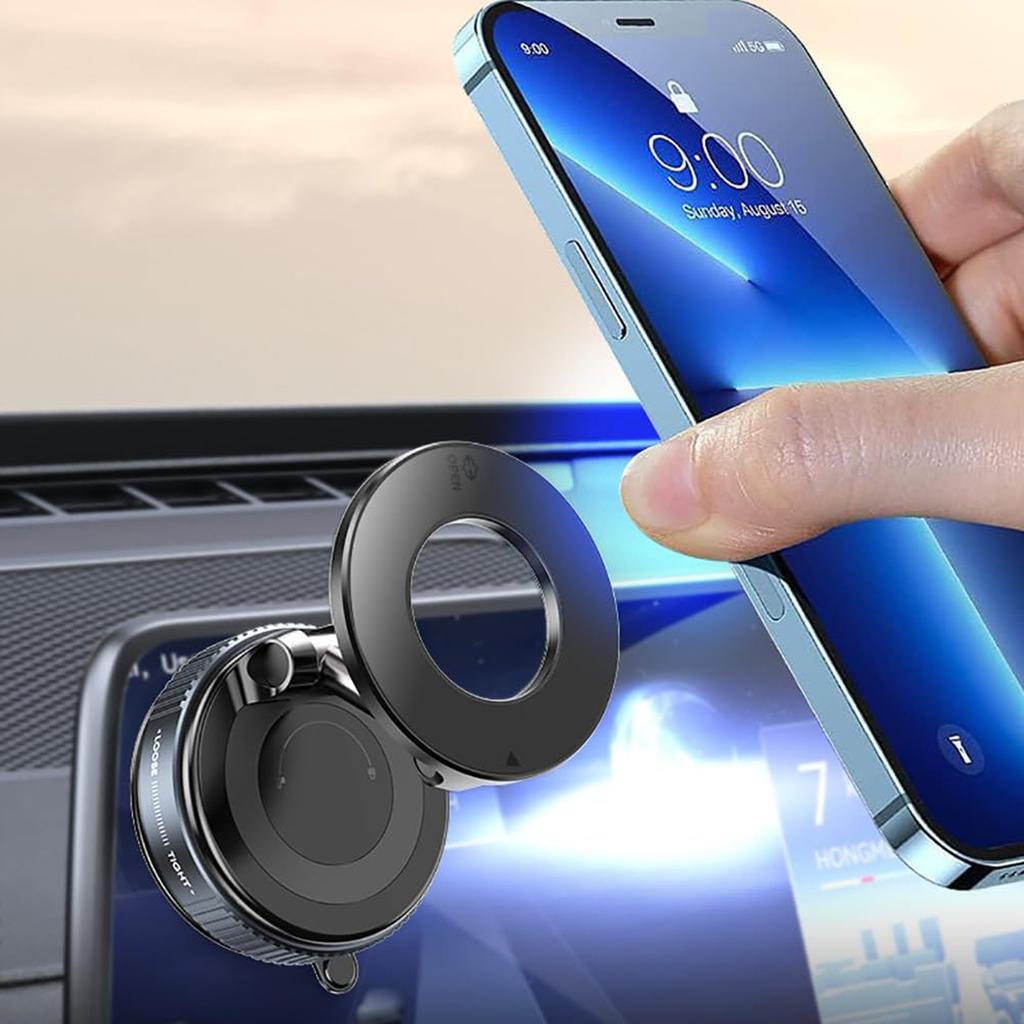 New Rotating Vacuum Magnetic Car Phone Holder Lazy Folding Car Suitable For Multiple Scenes