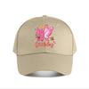 th Birthday Pink Butterfly Crown Glitter Baseball Cap Fashion Unisex Sunhat Womens Outdoor Sports