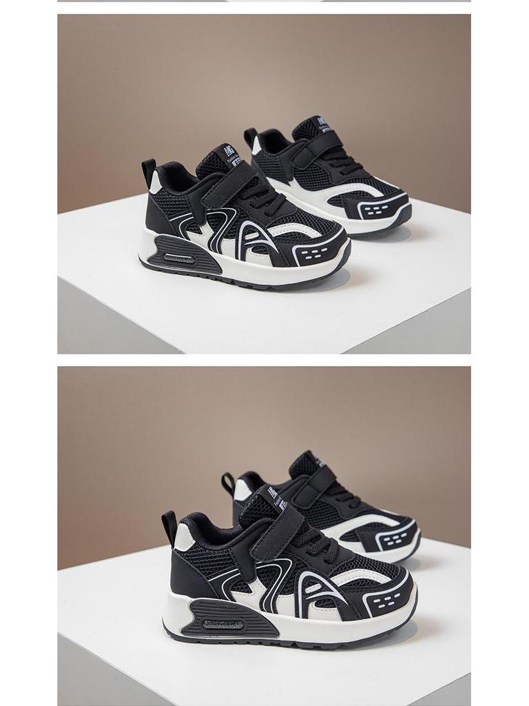 2026 Spring Kids' Breathable Mesh Sports Shoes - Versatile, Fashionable, Soft Sole, Non-slip Casual Footwear for Medium & Large Children