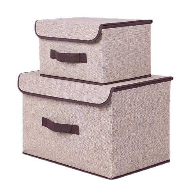 Large Capacity Foldable Non-Woven Fabric Storage Bin for Home Organization