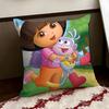 Anime cute DDora the EExplorer Cushion Cover Reversible Soft Durable Pillow Cover Home  Car MultiScene Use for Daily Comfort