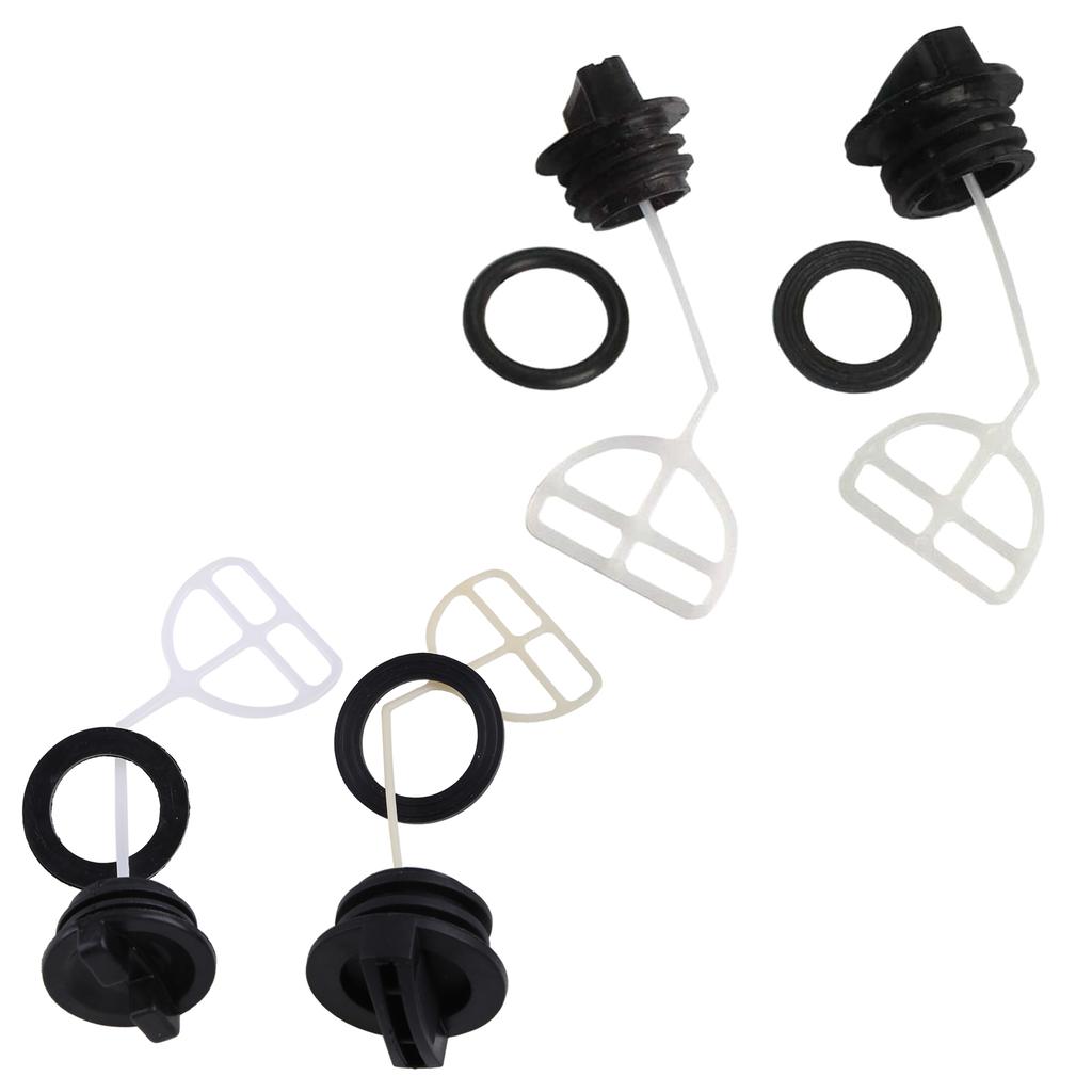 2 Pcs/set Chain Saw Gas for Tank Fuel Oil Cap Bottle Cap Black Fuel for Tank Cap Repalcement for 5200 4500 5800 45cc 52c