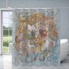 Rustic Countryside Toile Print Water-Resistant And Mildew-Resistant Shower Curtain With Classic Design For Bathroom Decor