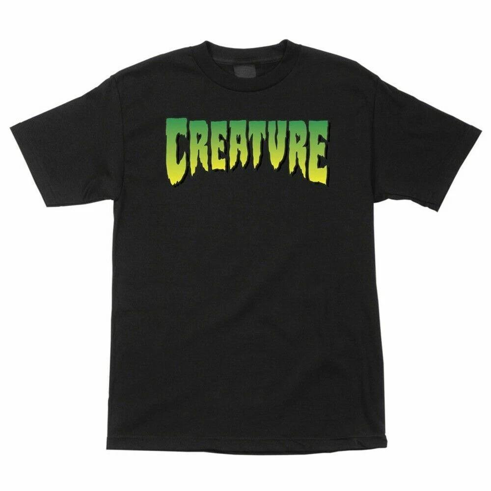 Creature LOGO Skateboard T Shirt BLACK S