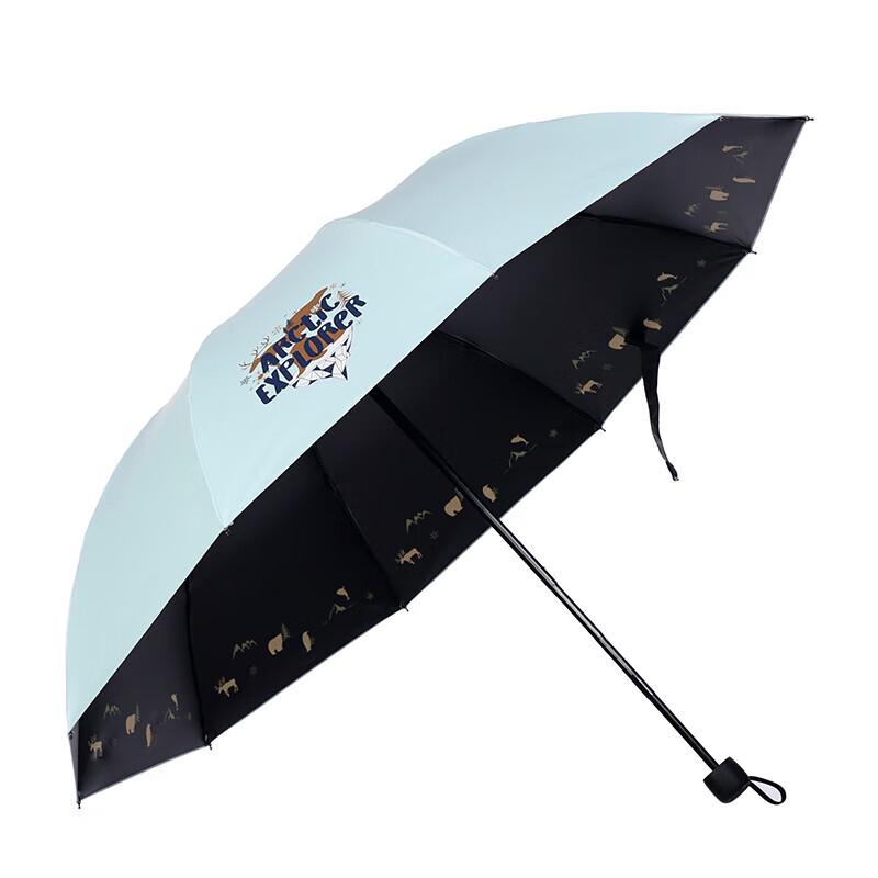 Heaven Umbrella 10-Rib Tri-Fold UV Protection Sun & Rain Umbrella